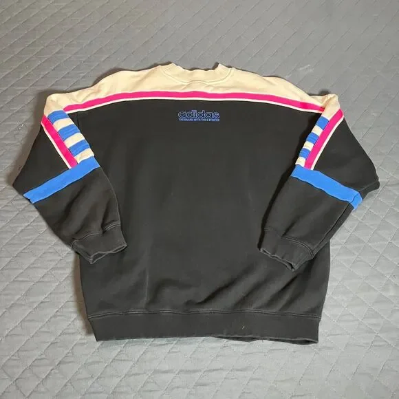 Adidas Originals Racing Legacy Firebird Sweater Black Pink 3-Stripe Women M - Picture 2 of 9